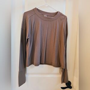 CALIA by Carrie Underwood Brown Long Sleeve Top